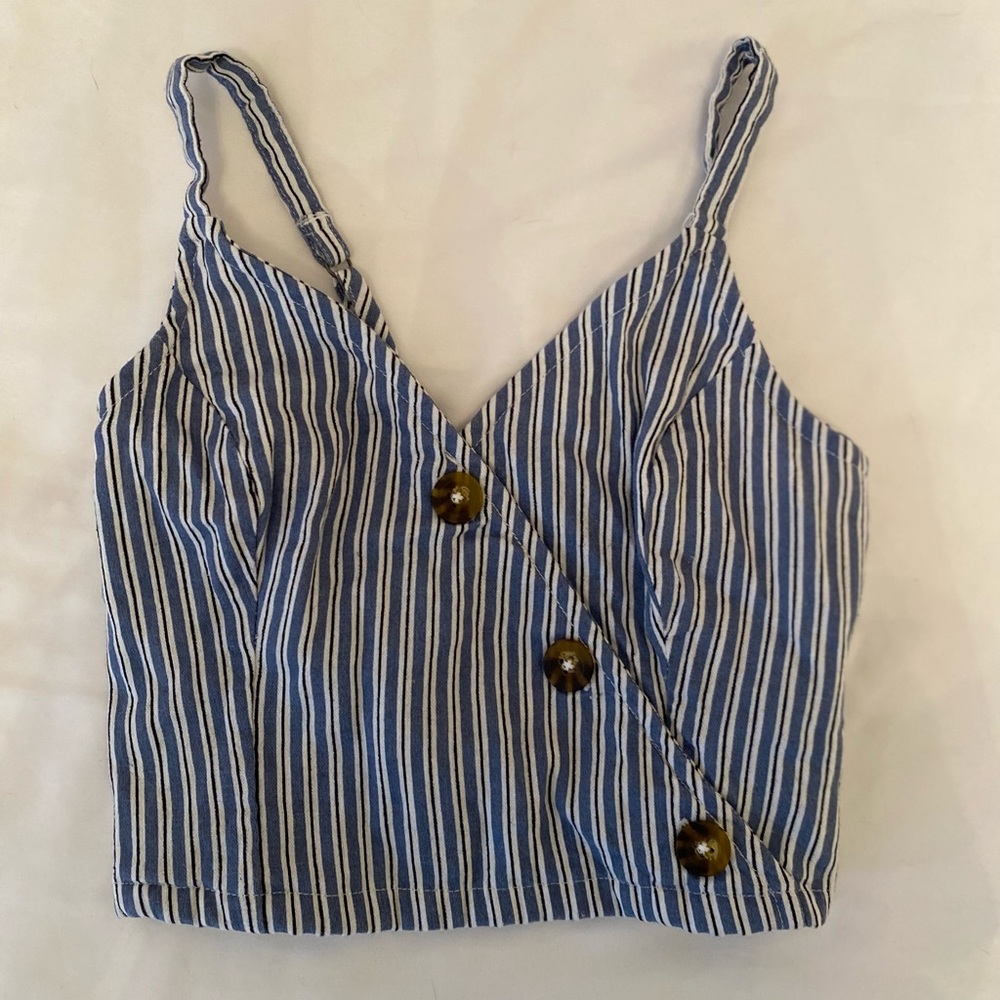 hollister striped tank